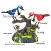 Электрический голосовой симулятор птицы, пара птиц, будет двигаться, сорока, попугай, домашняя птица, детская декоративная модель, игрушка в подарок 240318