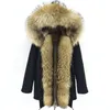 LG Parka Men Coat Real Fox For Fur Coat 2022 New Winter REAL RABBIT FUR LINER NARTORY FUR TILLAR CRIGHH