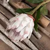 Decorative Flowers Artificial Flower Fake Protea Cynaroides Bouquet For Wedding Table Floral Arrangement Decor Plants Valentine'S Day Gift