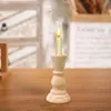 Candle Holders Pillar Candlestick Holder Elegant Design Stand Wood For Thanksgiving Dining Room Party Harvest Festival Decoration