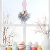 Decoratieve bloemen Paaskrans Kit DIY Lente Muurophanging Bevestiging voor Festival Voordeur Decor Welkom Teken Vakantie