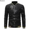 2024 Vestes à paillettes pour hommes Manteaux Shinny Glitter Discothèque Disco DJ Veste de bal Bomber Mâle Jaqueta Masculina Performances Veste A76T #