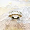 Klaster pierścieni olśniewające cyrkon złoty pierścionek europa świetnie klejnotne dla kobiet letnie modne prezent w 925 srebro srebra