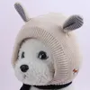 Abbigliamento per cani Cappello di peluche lavorato a maglia antivento per animali domestici Cuffie antirumore Berretto caldo Protezione antirumore Taglio gatto silenzioso Cucciolo invernale Copricapo 5C