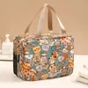 2023 Wet and Dry Separation Cosmetic Bag Large Capacity Wash Makeup Cartoon Cute Oxford Cloth Waterproof Storage 240328
