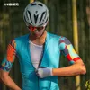 Kurtki rowerowe Inbike 2024 Letnia koszulka rowerowa Męskie krótkie rękawy Szybkie suszenie koszuli rowerowe z 3 kieszeniami i Full Zip MTB Clothing24329