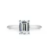 Cluster Ringen SEMNI 2.0ct Emerald Cut Moissanite Diamanten Ring Voor Vrouwen 925 Sterling Zilver Cadeau Geliefde Vrouw Vriendin Mama Gratis