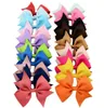 4 inch haren boog baby meisje kinderen strikken boutique Grosgrain lint clip hairbow Pinwheel haarspelden haaraccessoires decoratie A013787715