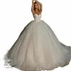 Elegante abito da sposa di lusso con spalle scoperte maniche morbide staccabili Bellissimo abito da sposa con strascico Princ Mop 2023 L4lO #