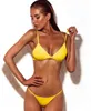 Costume da bagno bikini da donna 2022 costume da bagno da donna nuovo tinta unita diviso in tinta unita T240328