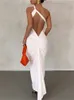 Habbris Summer Sexy Asymétrique Bodyc Maxi Dres Club Outfit pour les femmes 2023 Sl Neck Party Lg Dr Femelle Fi Dr C7Mp #