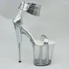 ダンスシューズLaijianjinxia 20cm/8inches pu upper sexy exotic High Heelプラットフォームパーティー女性サンダルポールE204