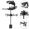 Garden Decorations Outdoor Farm Horse Weathervane Yard Decor Lawn Ground Insert Vintage Vanes For Sheds Metal Direction Wind Indicators