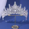 lyx barock drottning brud krona tävling kronor tiaras brud headdr parts födelsedag bröllop hår smycken huvud accores v4pw#