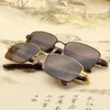 Sunglasses Evove Wooden Stone Men 150mm Oversized Sun Glasses Male Anti Scratch Cool Refreshing Natural Mineral Lens Crystal