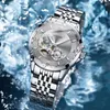 Guanqin Mens Watch Watch Watch Mens 2024 New New Automatic Hollow Mens Watch