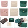 Sacs de rangement 5pcs velours cadeau bijoux sac bouton-pression emballage pochette collier boucles d'oreilles anneau emballage