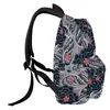 Rucksack Sea Wave Cherry Blossom Student Schultaschen Laptop Custom für Männer Frauen Frauen Reise Mochila