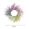 Decorative Flowers Spring Wreath Front Door Pendant Artificial Flower Garland For Shelf Farmhouse Festival Easter Housewarming