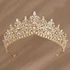 fi Luxe Dames Bruiloft Haar Tiara Fonkelende Kristallen Rijnste Kroon Haarbanden Bruiloft Sieraden Accories Hoofddeksels 32sf #