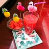 Wegwerpbekers Rietjes 50x Drinken Tropische Paraplu's Ananassap Cocktail Hawaii Feestdecoratie