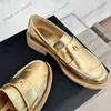 Kvinnor loafers klädskor designer slip på kalvskinn mockasins damer casual sko plattform klackar espadrilles balett sko utomhus fritid sko guld svart vit mule