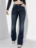 2023 Jesienne i zimowe dżinsy rozciągające się na rozciąganie dla kobiet Fi Slim Denim Flare Pants Casual Ladies Spodni S-2xl K6NP#