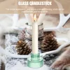 Świece 3PCS Glass Holder Modern Candlestick Retro Taper Wedding Centerpieces
