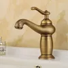 Robinets de lavabo de salle de bains Classique Merveilleuse Lampe En Forme Antique Bronze Bassin Robinet Top Qualité En Laiton Maison 5 Couleurs En Gros No.112