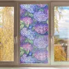 Vensterstickers bloem vintage decor privacyfilm gekleurd voor ramen retro huishoudelijke glazen pvc home