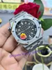 Orologio APS Factory Super Edition 15720 42MM Orologi meccanici automatici da uomo Movimento 4308 Acciaio inossidabile 316L Bracciale in argento Orologi da polso impermeabili