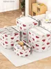 Autre organisation de stockage à domicile 1PC Fond blanc avec sac de rangement à fermeture éclair à motif coeur conçu spécifiquement pour la Saint-Valentin Y240329