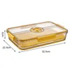 Storage Bottles 1Pc Food Box With Time Recording Lid Fridge Serving Tray Airtight Container Bpa Free Bread For Kitchen