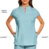 surgical Uniforms Woman Scrubs Uniform Dental Laboratory Veterinary Work Wear Beauty Sal Skincare Scrub Sets Medical Scrubs C5Qn#