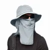 Berets Hanxi Men Women Sun Hat Summer UV Protection Cap SPF مقاوم للماء بوني مناسب لصيد الصيد في حديقة Safari Beach
