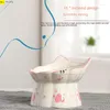 Porte-chat bol en céramique pur peint à la main haute Protection cou pied chien Anti renversement nourriture eau alimentation pour animaux de compagnie arrosage