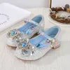 Filles princesse chaussures perle bowknot bébé enfants chaussures en cuir bleu blanc rose infantile enfant en bas âge enfants protection des pieds chaussures décontractées i8Aq #