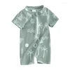 Set di abbigliamento Costume da bagno per neonato Rashguard Costume da bagno con stampa cartoon Costume da bagno con cerniera per bambino 6 9 12 18 mesi 2T 3T