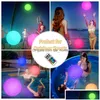 Decoração de festa 40cm bola flutuante controle remoto inflável led iluminar bolas de praia até brinquedos de piscina pelotas de playa con luz ve dhpao