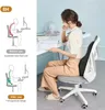 Kussen 8H Natuurlijke Latex Bureaustoel Rugmassage Taille Orthopedische Autostoel Lumbale Pijnbestrijding Wasbare hoes