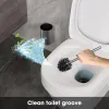 Cepillos GESEW, cepillo de baño de acero inoxidable, cepillo de limpieza para inodoro, herramientas de limpieza para colgar en la pared, accesorios de baño