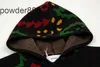 Rhude American Cashew Flower Jacquard Par Autumn/Winter Sweaters Knitwear Hooded tröja långärmad mode