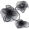 fi Handmade Lady Women Fascinator Bow Hair Clip Headwear Lace Feather Mini Hat Wedding Party Accory Race 5 Colors l3vX#