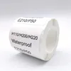 5PK E210 Label Paper 3020mm 320pcsroll White Tape Waterproof Barcode Price Tag Sticker for Printer M110 M220 240325