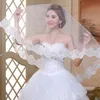 Spetsbrudbröllop Veil LG White Wedding Gaze paljetter Lace White Dr för bröllopsäktenskap Accores 90CQ#