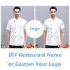 western Restaurant Men's Solid Color Kitchen Jacket Summer Hotel Female Cook Uniform 360°Breathable Black and White Chef Outfit 2323#