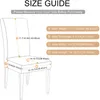 의자 덮개 크리스마스 탄성 식당 커버 스판덱스 슬립 커버 케이스 스트레치 엘 연회