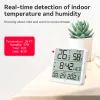 Kontroll Tuya Smart Home WiFi Temperaturfuktighet Sensor 24 timmar Display inomhustermometer Sensorer Arbetar med Alexa Google Smart Life