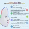 キャリアBtgirl LED Therapy Facial Mask 7 Colors Photon Facial Hine for Wrinkleにきび除去肌の若返りスポットクリーナーデバイス