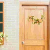 Decorative Flowers Spring Wreaths For Front Door Faux Wood Bead Garland Artificial Plants Simulation